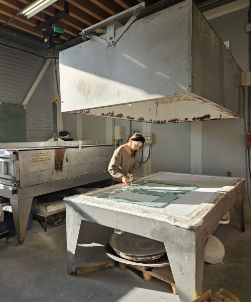 Modair Sandy bruns atelier art craft tetterode glass retail commission reclaimed material sustainable